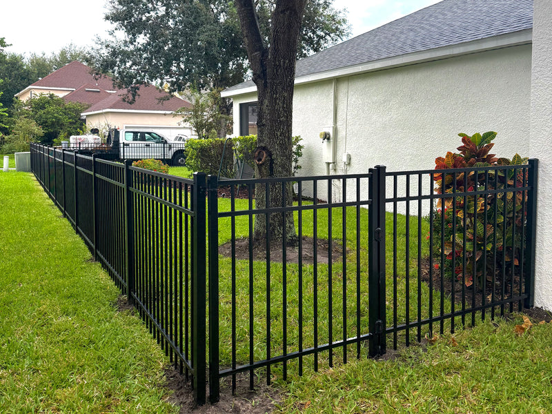 Aluminum fence installed by Jay Fencing