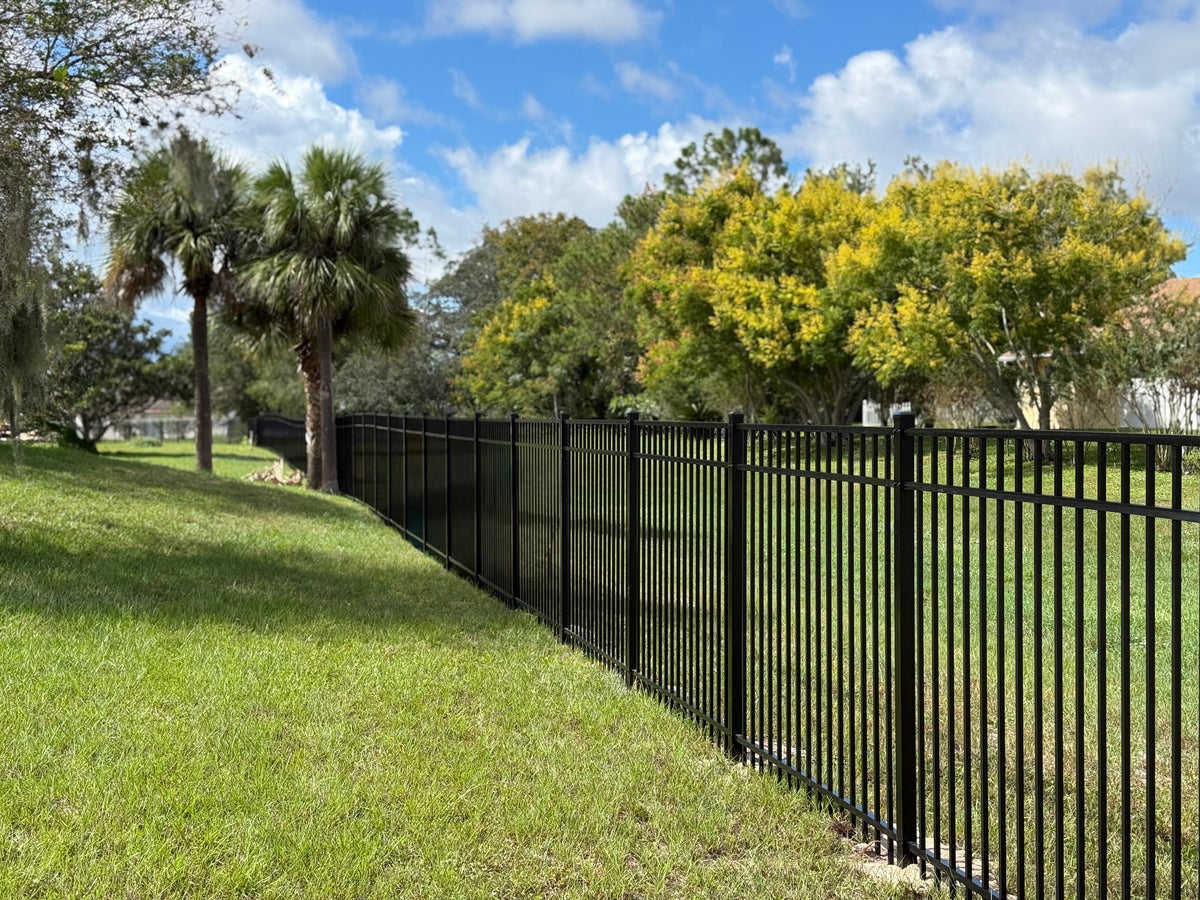 Aluminum fencing installed by Jay Fencing