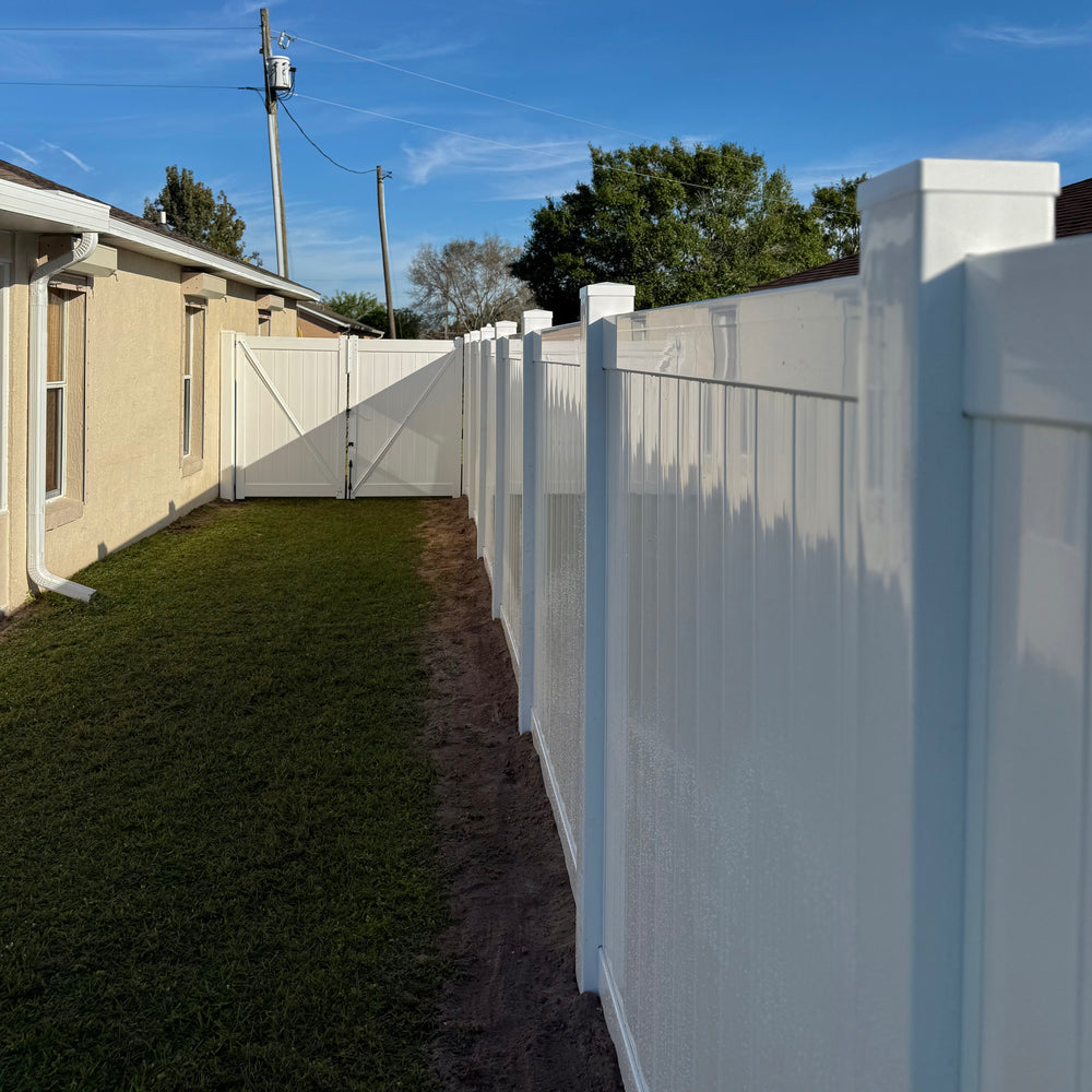 PVC/Vinyl fence installation by Jay Fencing