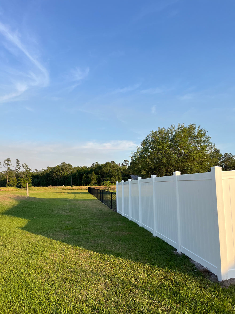 PVC/Vinyl fence installation by Jay Fencing