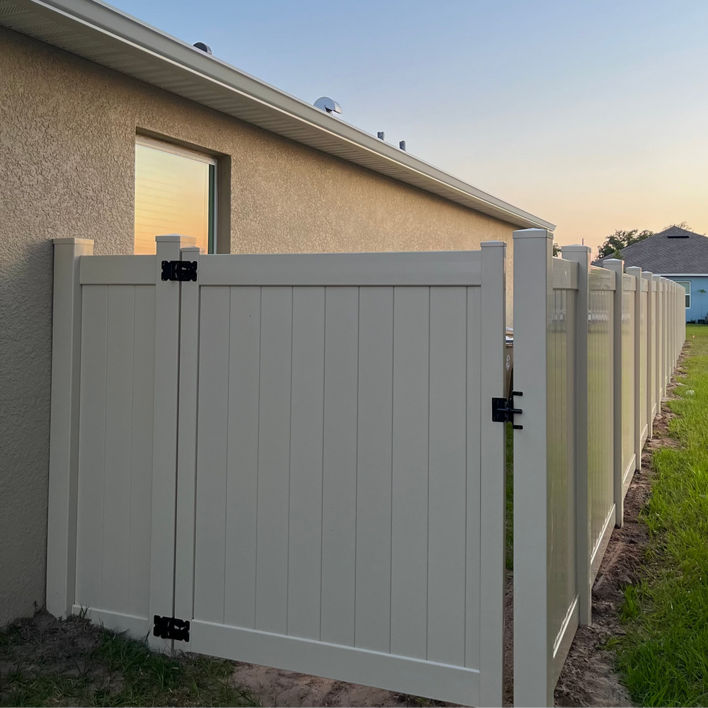 PVC/Vinyl fence installation by Jay Fencing