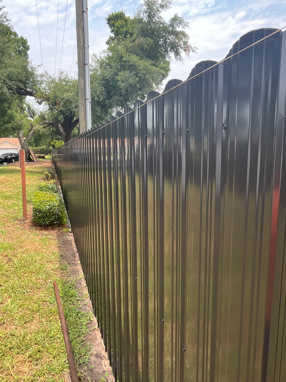 Aluminum fence installation by Jay Fencing