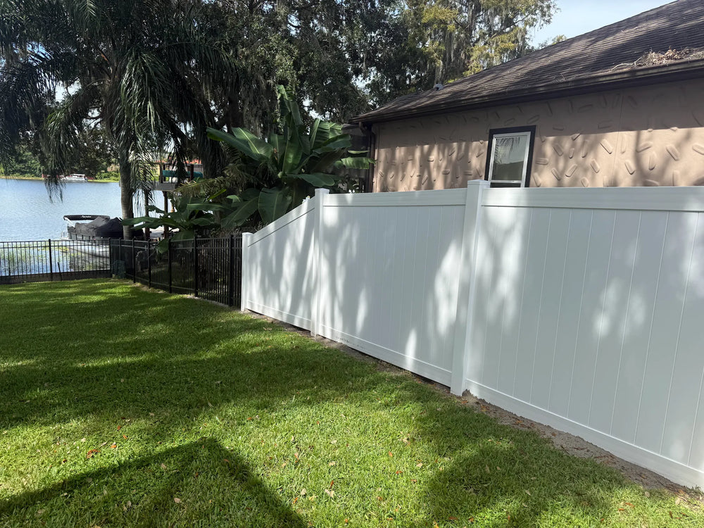 PVC/Vinyl fence installation by Jay Fencing